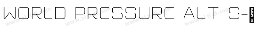 World Pressure Alt S字体转换